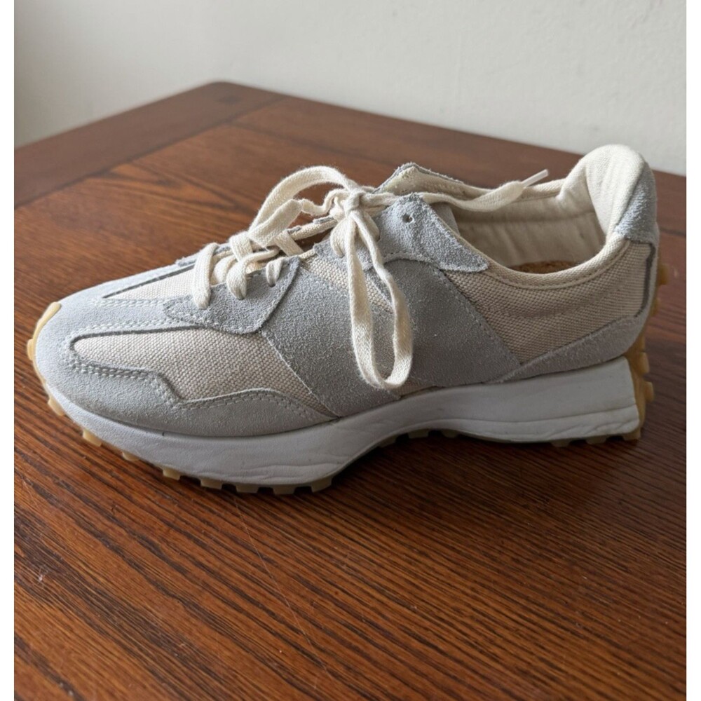 New Balance 327 Women's Sports Shoes Sneakers Ivory, Light Blue Woman 8.5 - Picture 6 of 11